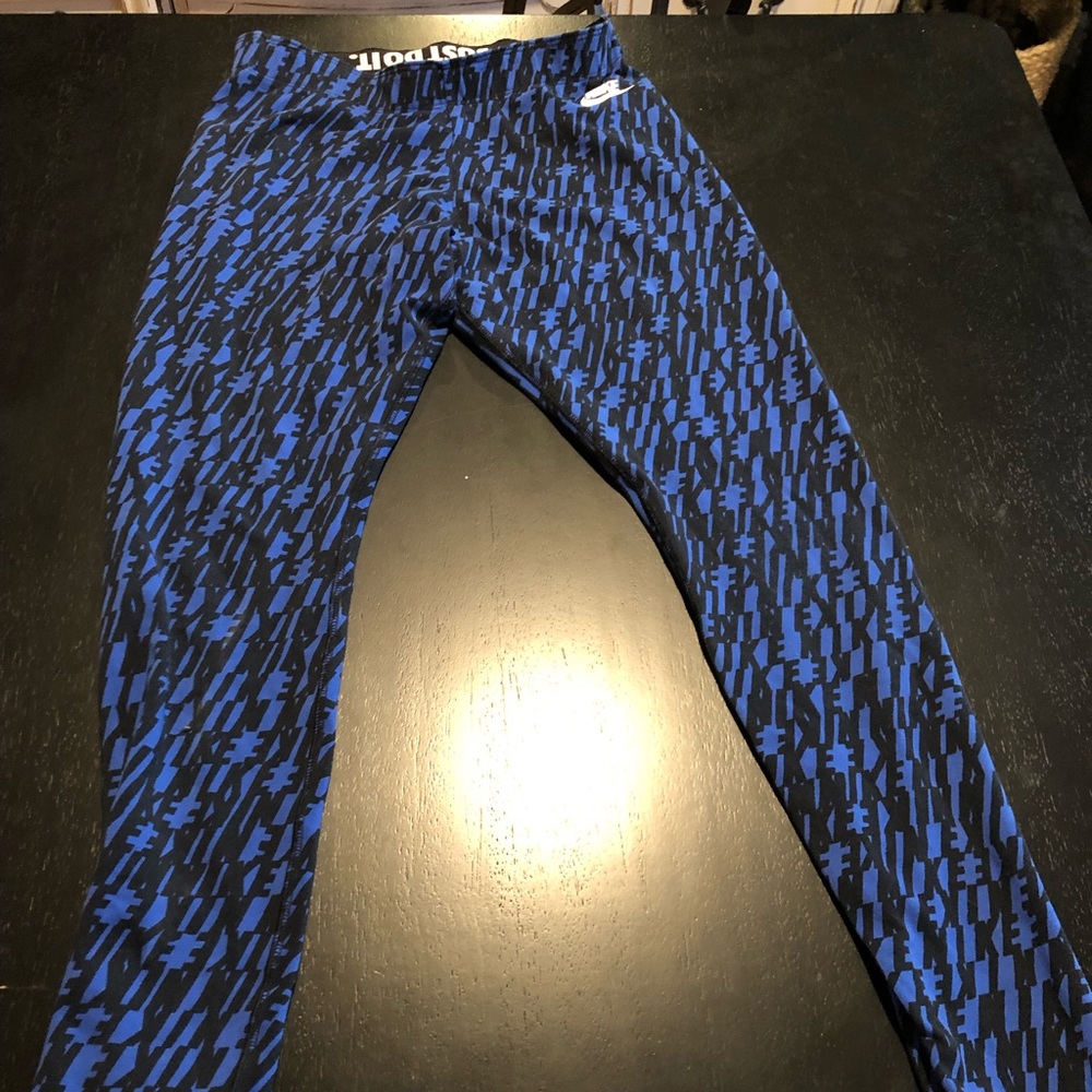 Blue Nike Leggings